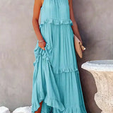 Robyn – Halter Ruffle Maksi Haljina