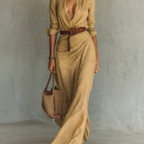 Catherine – Long Belted Maksi haljina