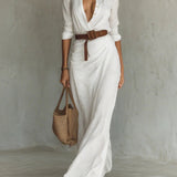 Catherine – Long Belted Maksi haljina