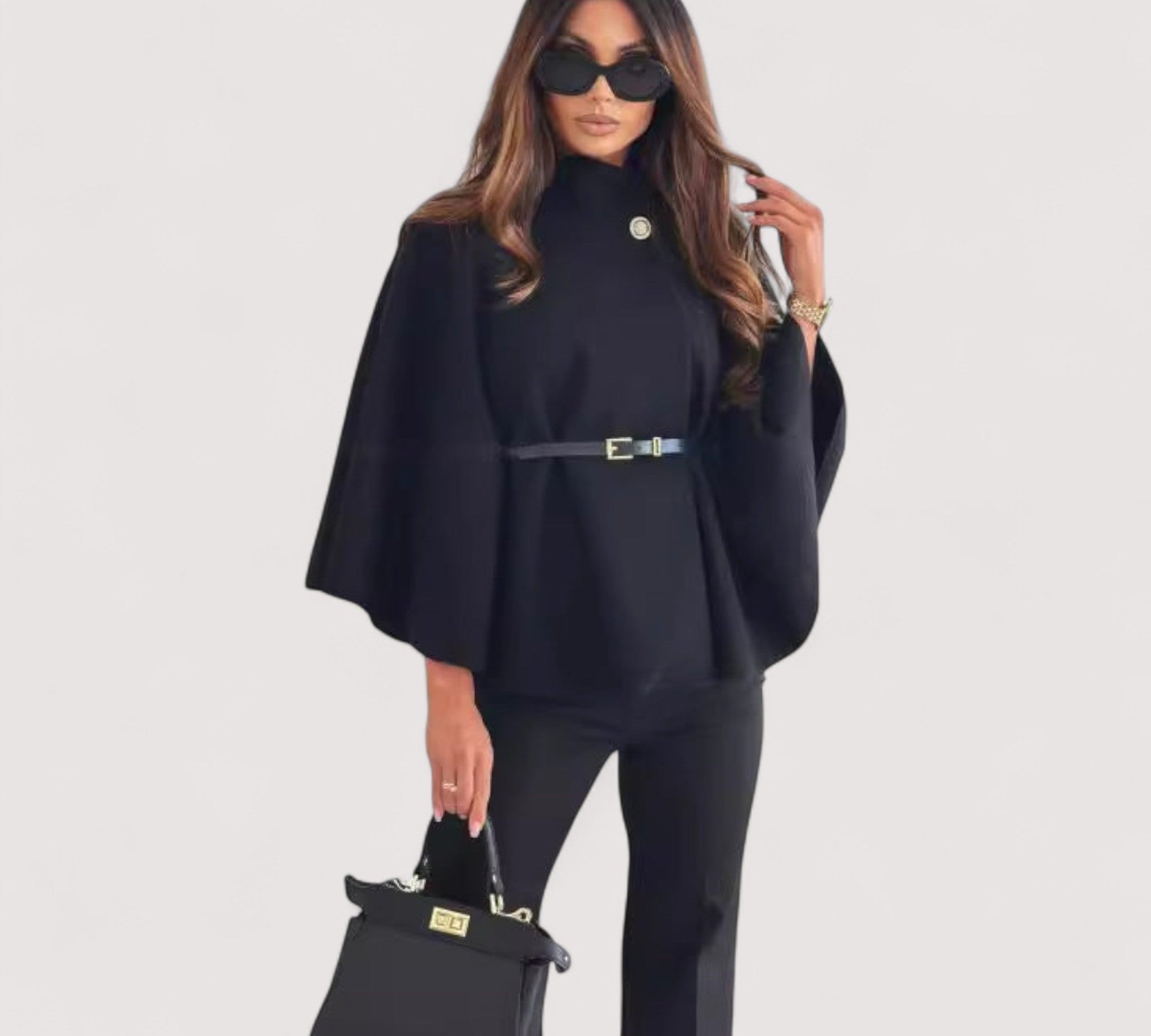 Angela™ | Šik jakna leptir s remenom