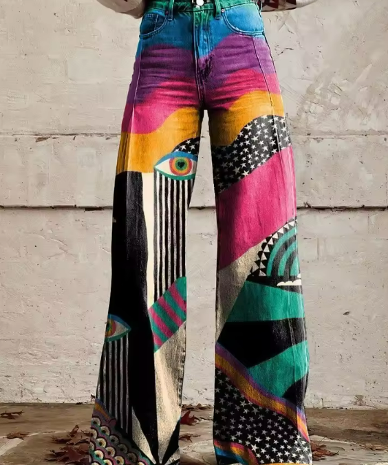 Talia - Široke Hlače Boho Chic