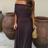 Camila | Elegantna Maxi Haljina s Mrežom