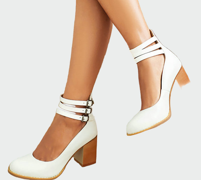 Kaa™ | Elegantne sandale s debelim petom