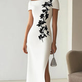 Audrey | Chic haljina midi s cvjetnim uzorkom