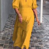 Juliana – Elegantna S puf rukavima Haljina