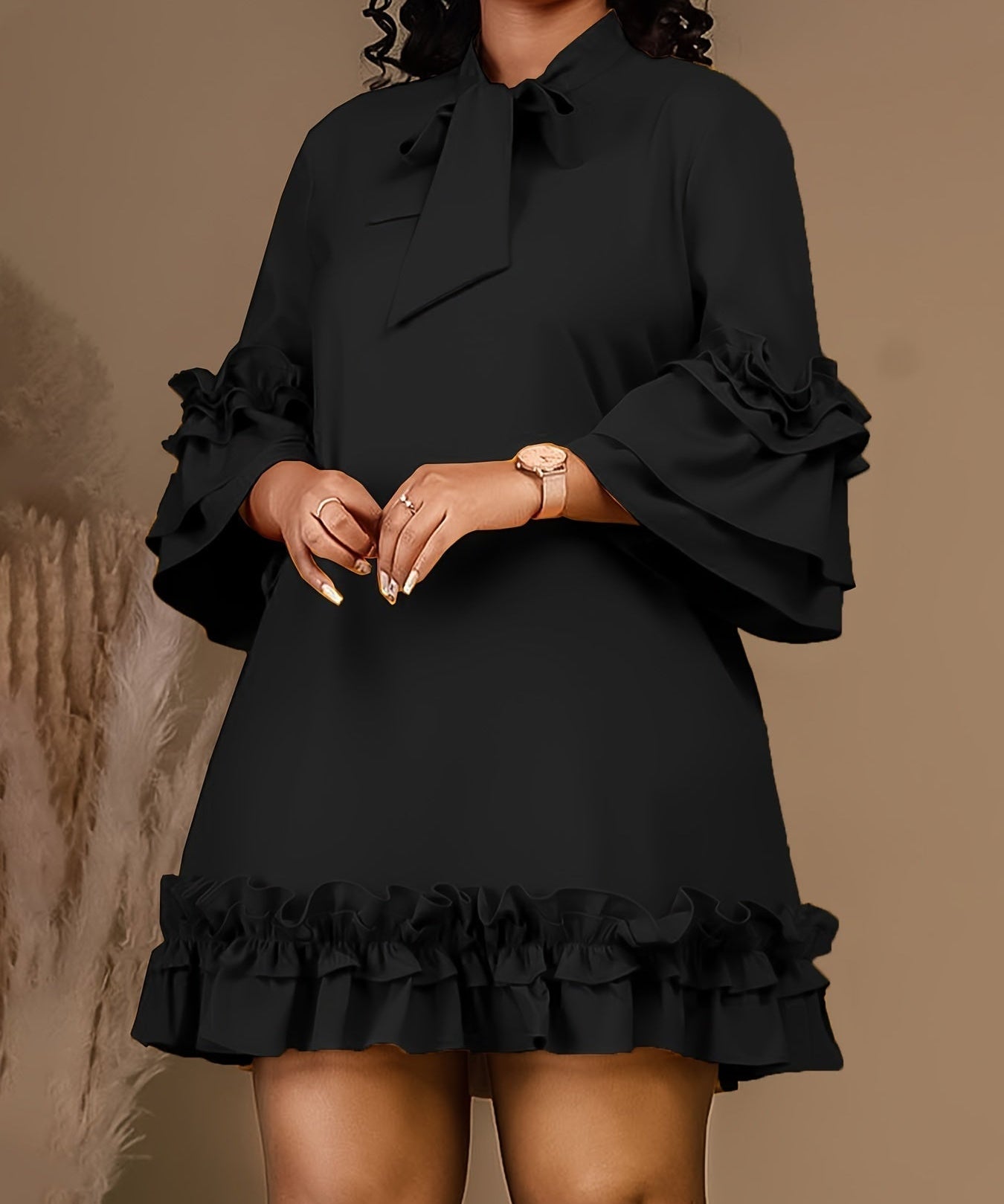 Fritzi – Upečatljiva Ruffled Haljina