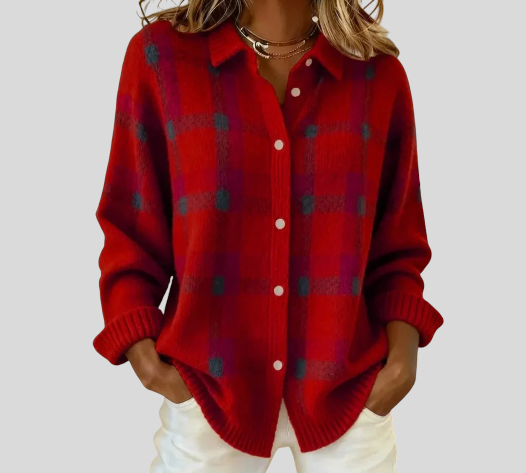 Evelyn - Klasični Prugasti Pulover