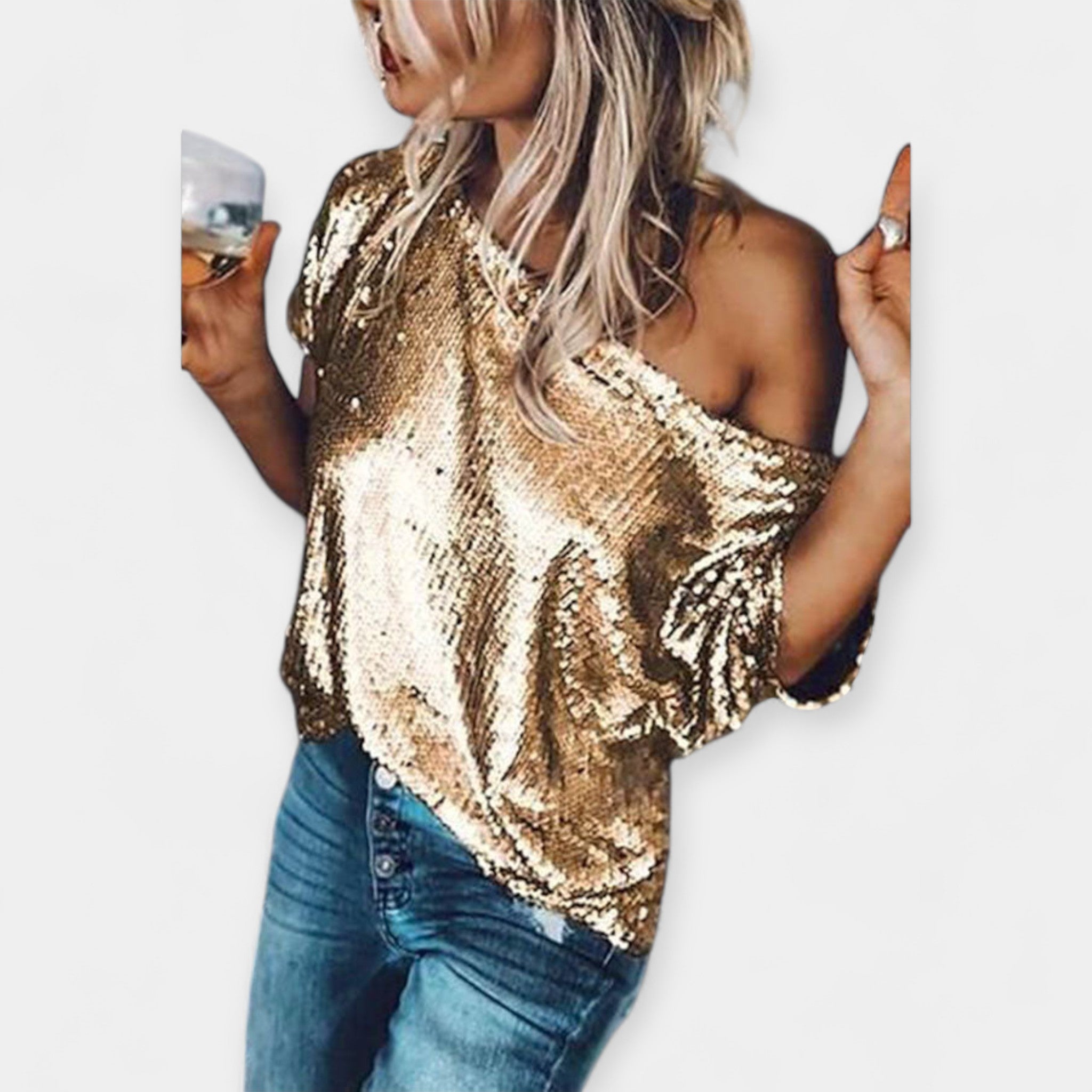 Majica Ukrašena Šljokicama