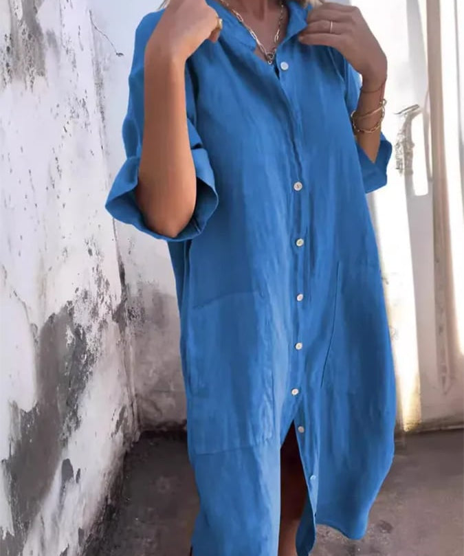 Paige – Buttoned Lagana Haljina