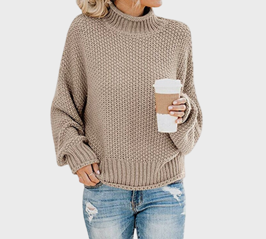 Pleteni Džemper s Ovratnikom za Svakodnevnu Upotrebu