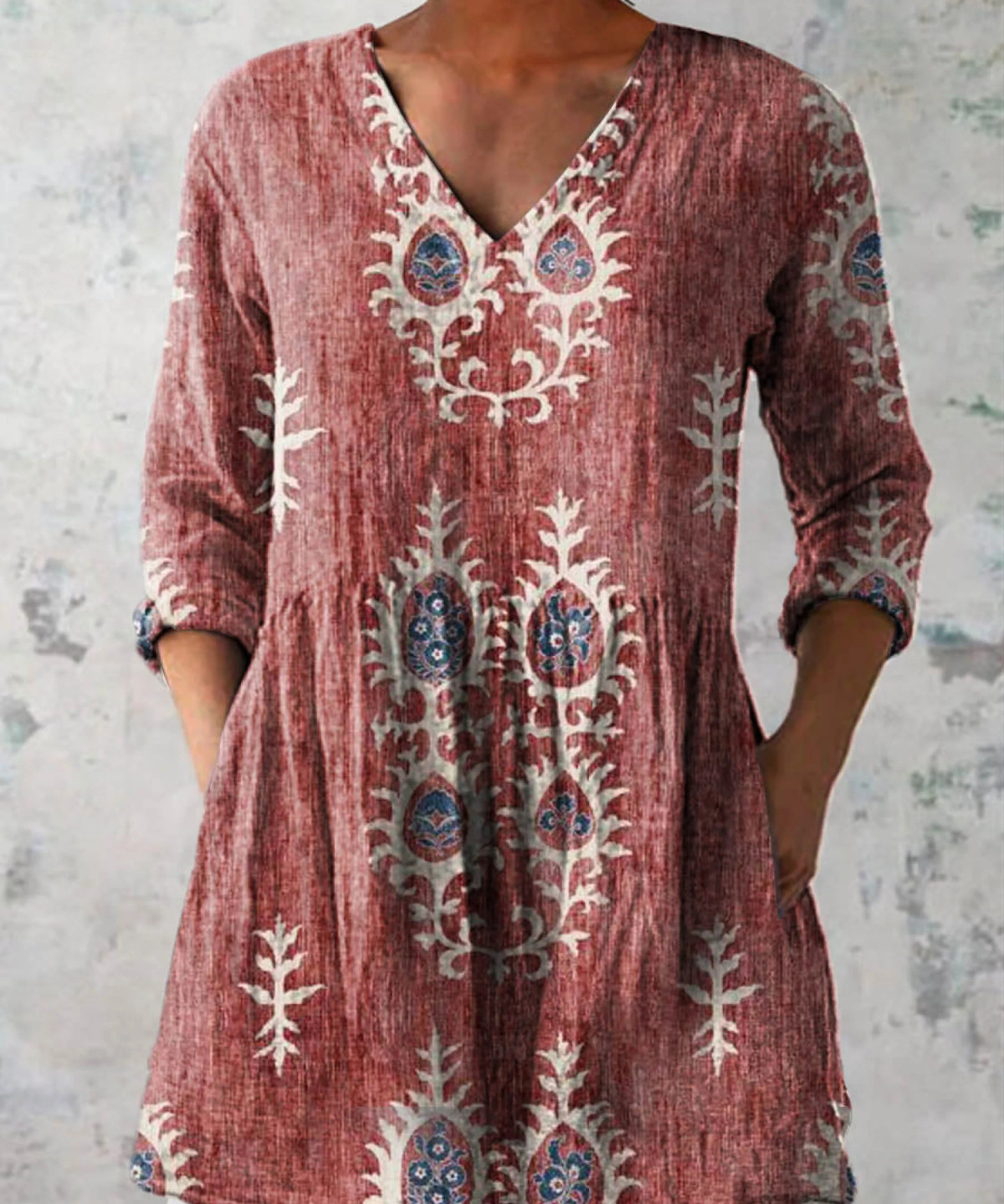 Maeve | Duga bluza s V-izrezom
