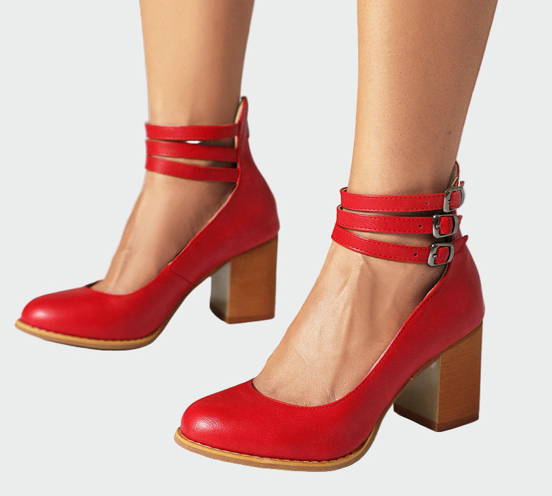 Kaa™ | Elegantne sandale s debelim petom