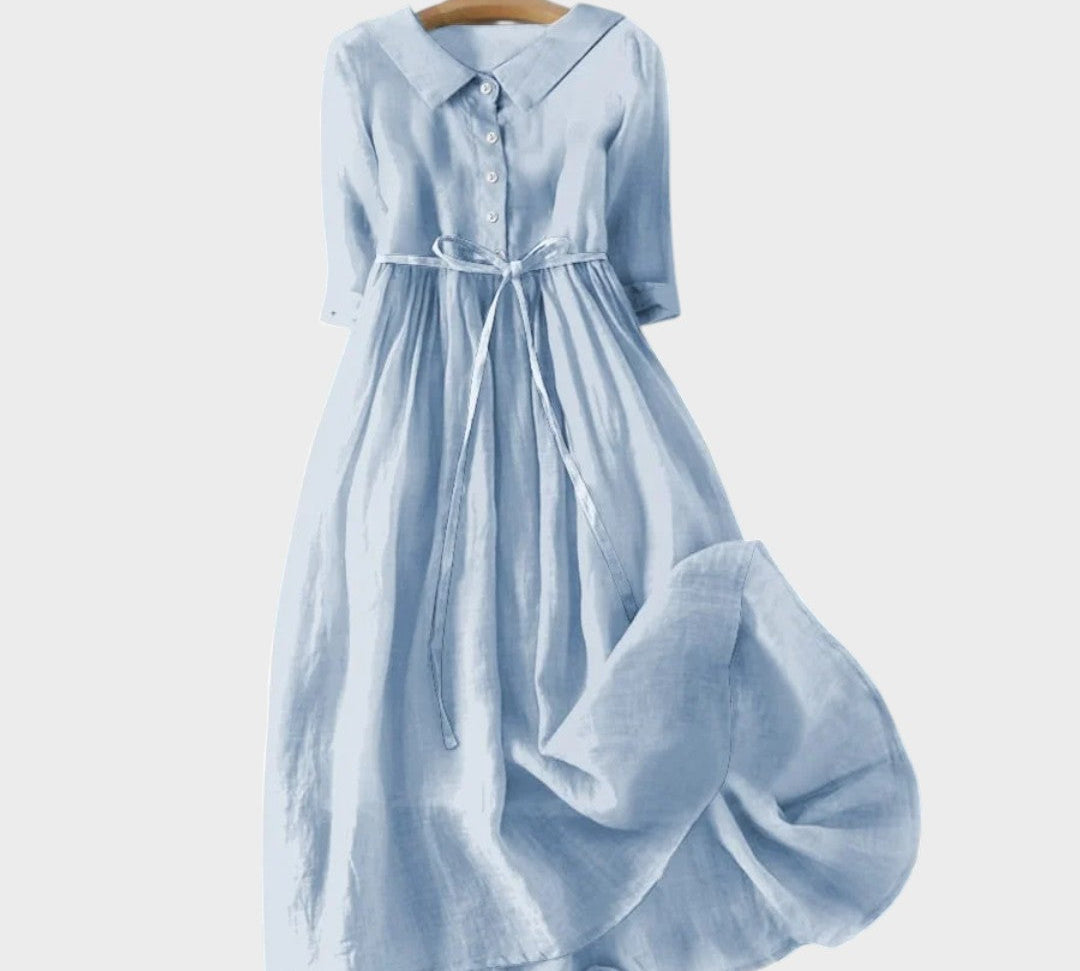 Ena - Ljetna haljina s vezicom u struku