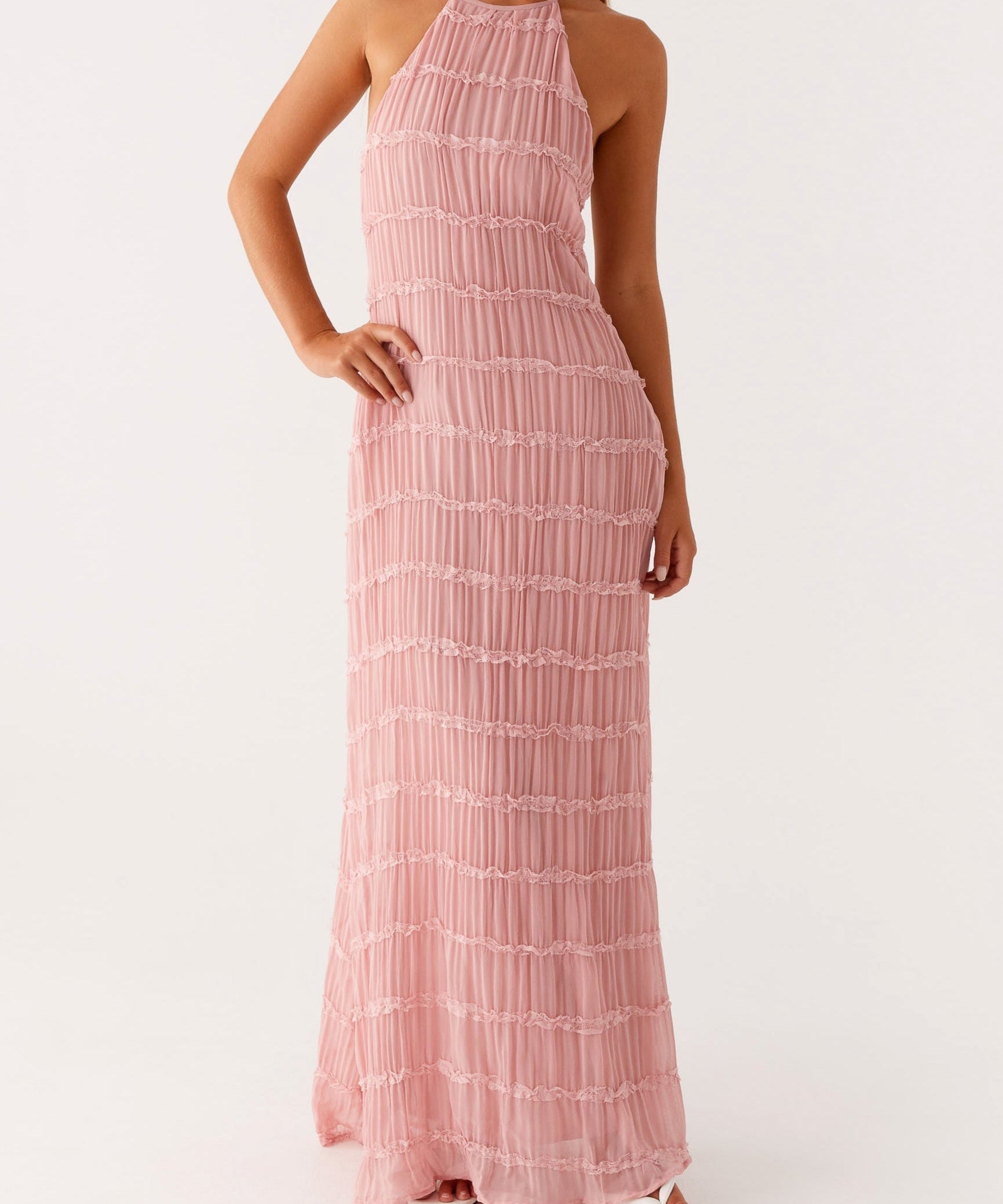 Jolene™ | elegantna halter maksi haljina