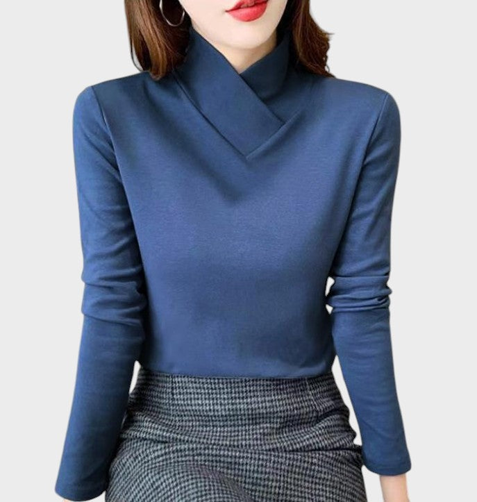 Beverley - Bluza s dugim rukavima i visokim ovratnikom