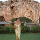 Gabrielle | ženski Wedding Guest čipkasta Off rame haljina večernja