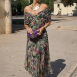 Elegantna maxi haljina za zabavu s dekolteom u obliku srca