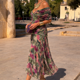 Elegantna maxi haljina za zabavu s dekolteom u obliku srca