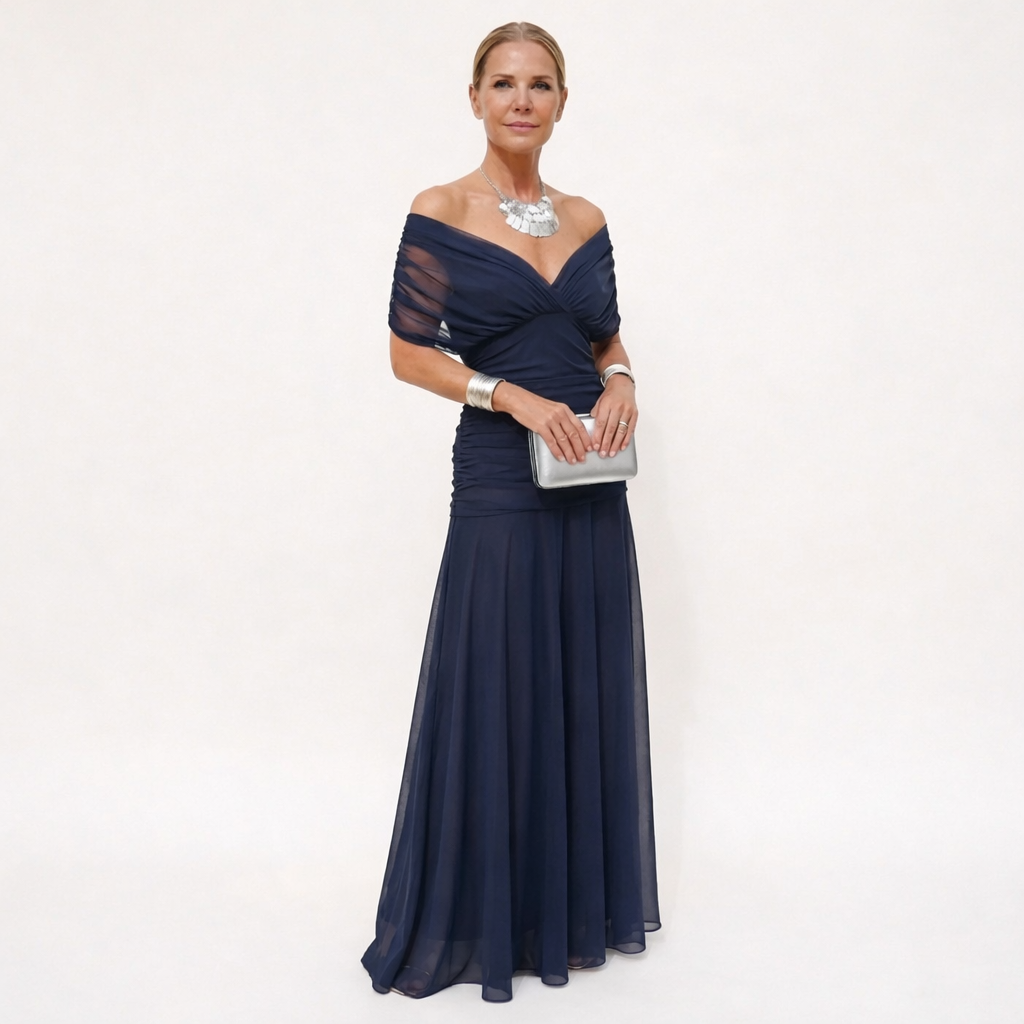 Elirena™ – Duga elegantna haljina s V-izrezom