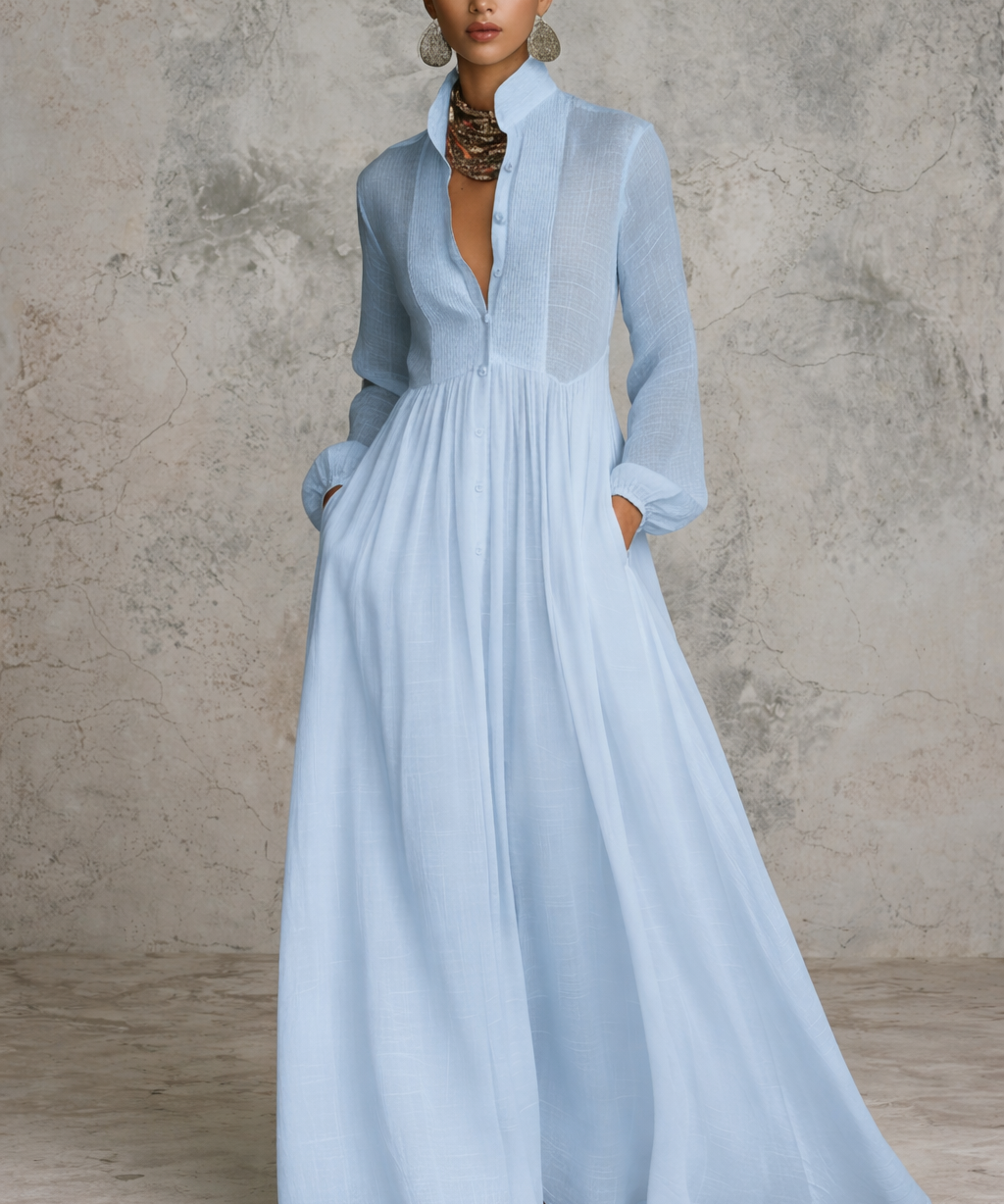 Elaris – Flowing Button Maksi haljina