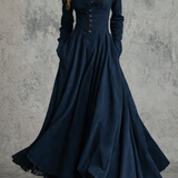 Serelune – Timeless Button Maksi haljina