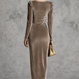 Elysara – Draped Elegance Midi haljina