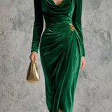 Elysara – Draped Elegance Midi haljina