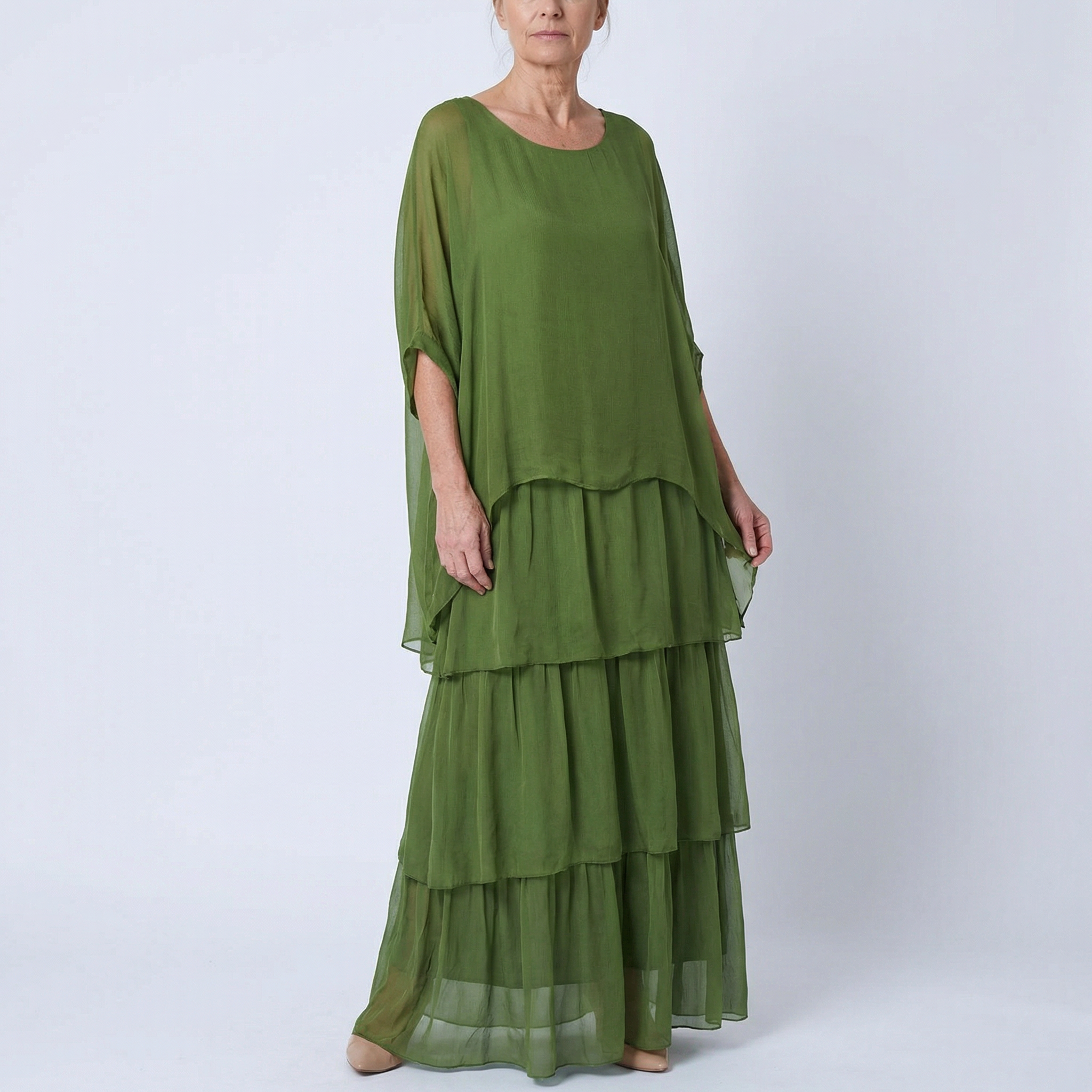 Lara | Elegantna lepršava maksi haljina