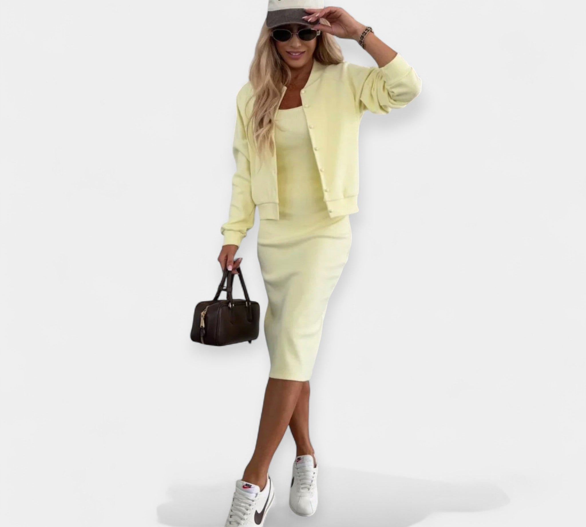 Set Midi Haljine s Bomber Jaknom