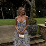 Eloise | ženski Wedding Guest čipkasta cvjetna maksi haljina for Garden Wedding