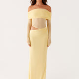 Mélina – Long Dress with Tulle Sleeves