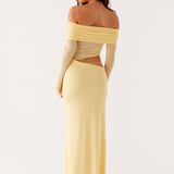 Mélina – Long Dress with Tulle Sleeves