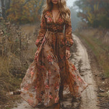 Selvara™ | Boho Cvjetna Maxi Haljina
