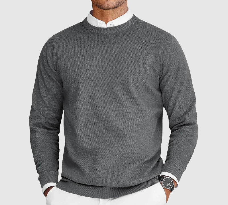 Marin - Muški Pulover s Okruglim Izrezom