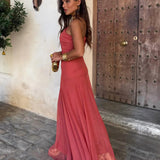 Camila | Elegantna Maxi Haljina s Mrežom