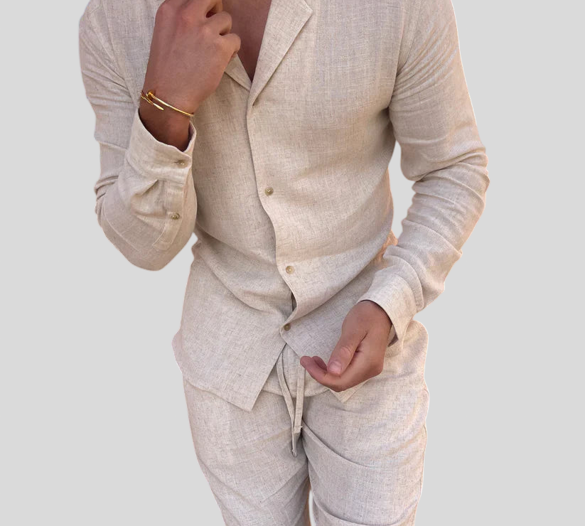 Zeus - Ljetno odijelo od lana za muškarce