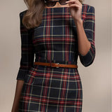 Célestine – Classic Tartan Midi haljina