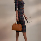 Célestine – Classic Tartan Midi haljina