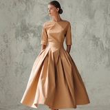 Valencia – Structured Midi Flare Dress