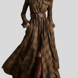 Giulietta – Karirana Maxi Košulja-Haljina