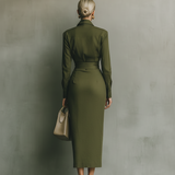 Serena – Tailored Wrap Midi haljina
