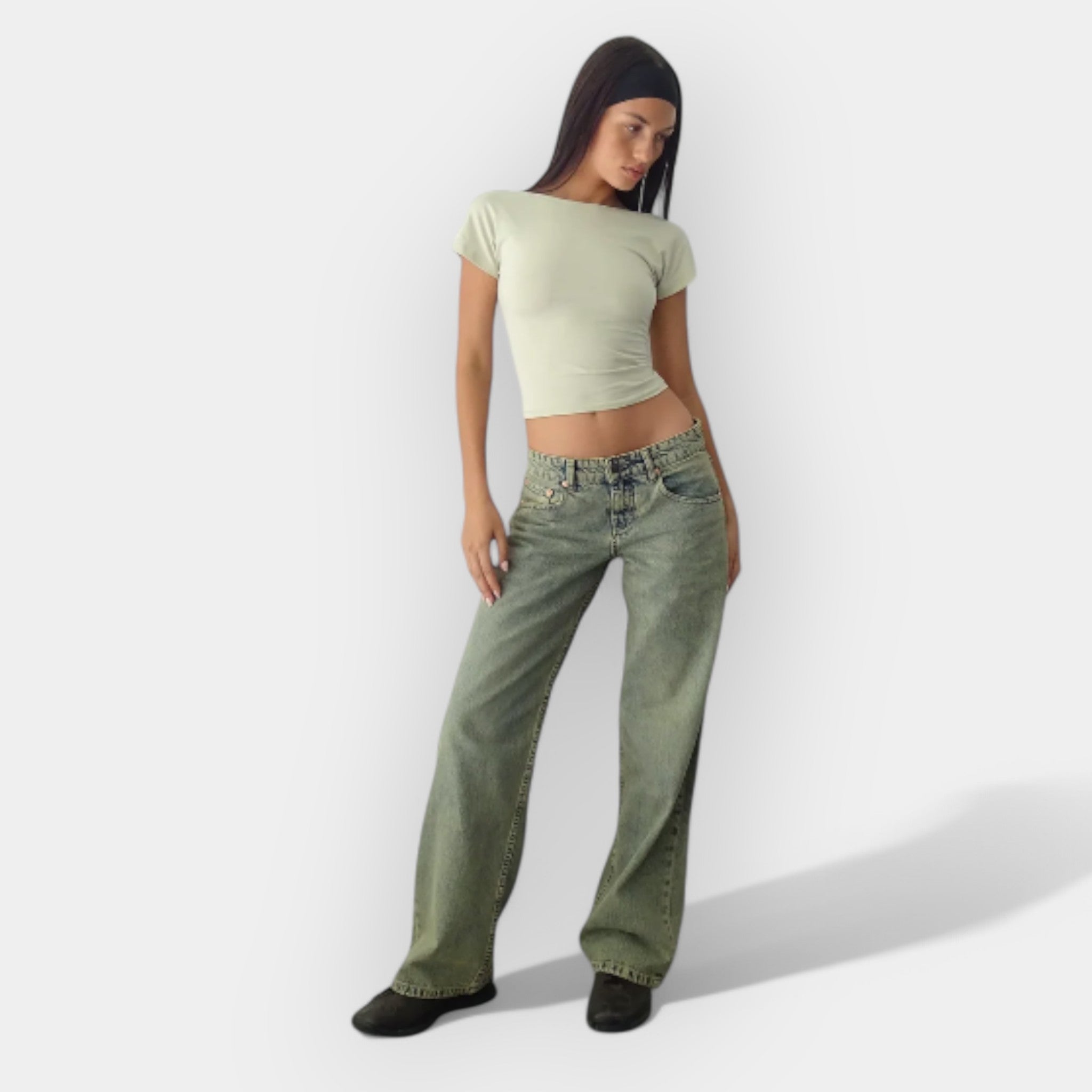 Nisko strukirani traperice