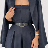 Eclat™ | Komplet Bustier i Jakna – Šik i Trendi