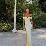 Gabrielle | ženski Wedding Guest čipkasta Off rame haljina večernja