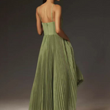 Lorna – Robe Midi Bustier Plissée