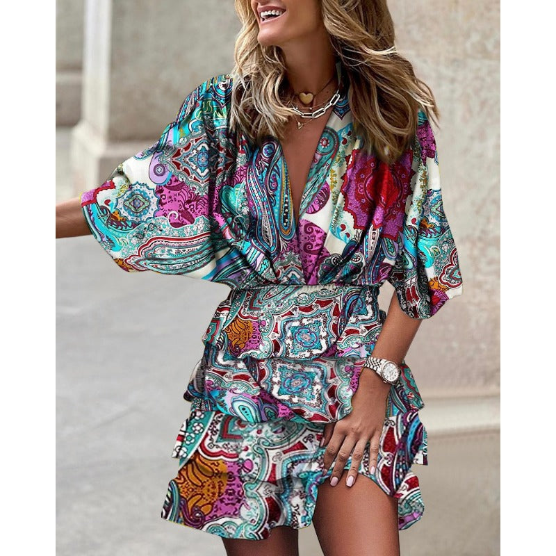Margaret – Stylish Print Haljina
