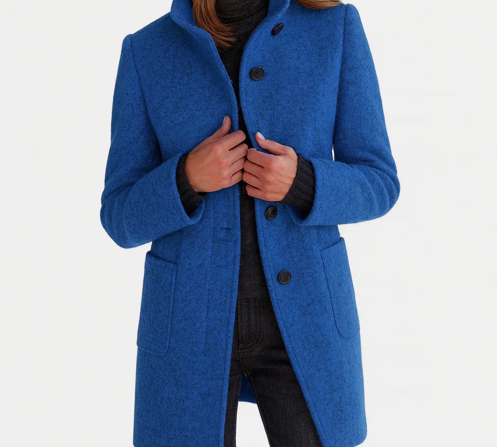 Dajana – Klasični Vuneni Kaput S Retro Gumbima