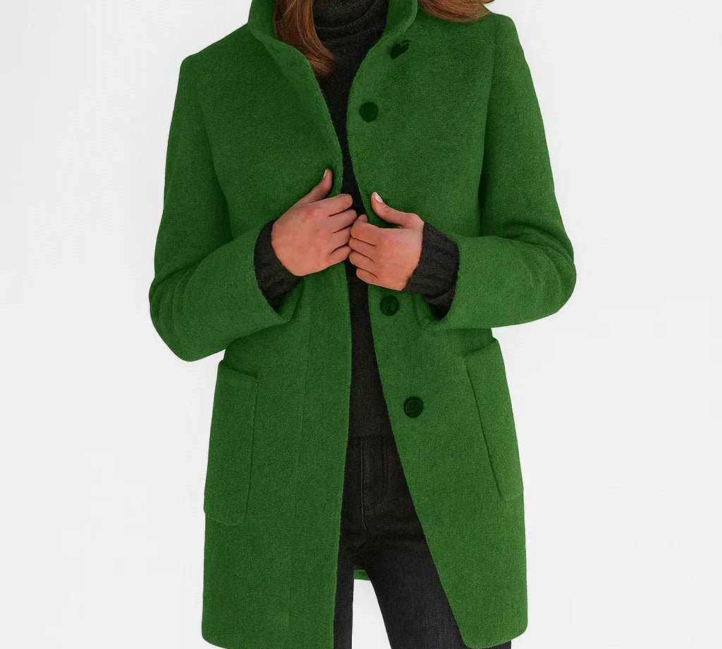 Dajana – Klasični Vuneni Kaput S Retro Gumbima