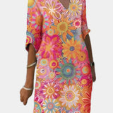 Šarena haljina s cvjetnim uzorkom