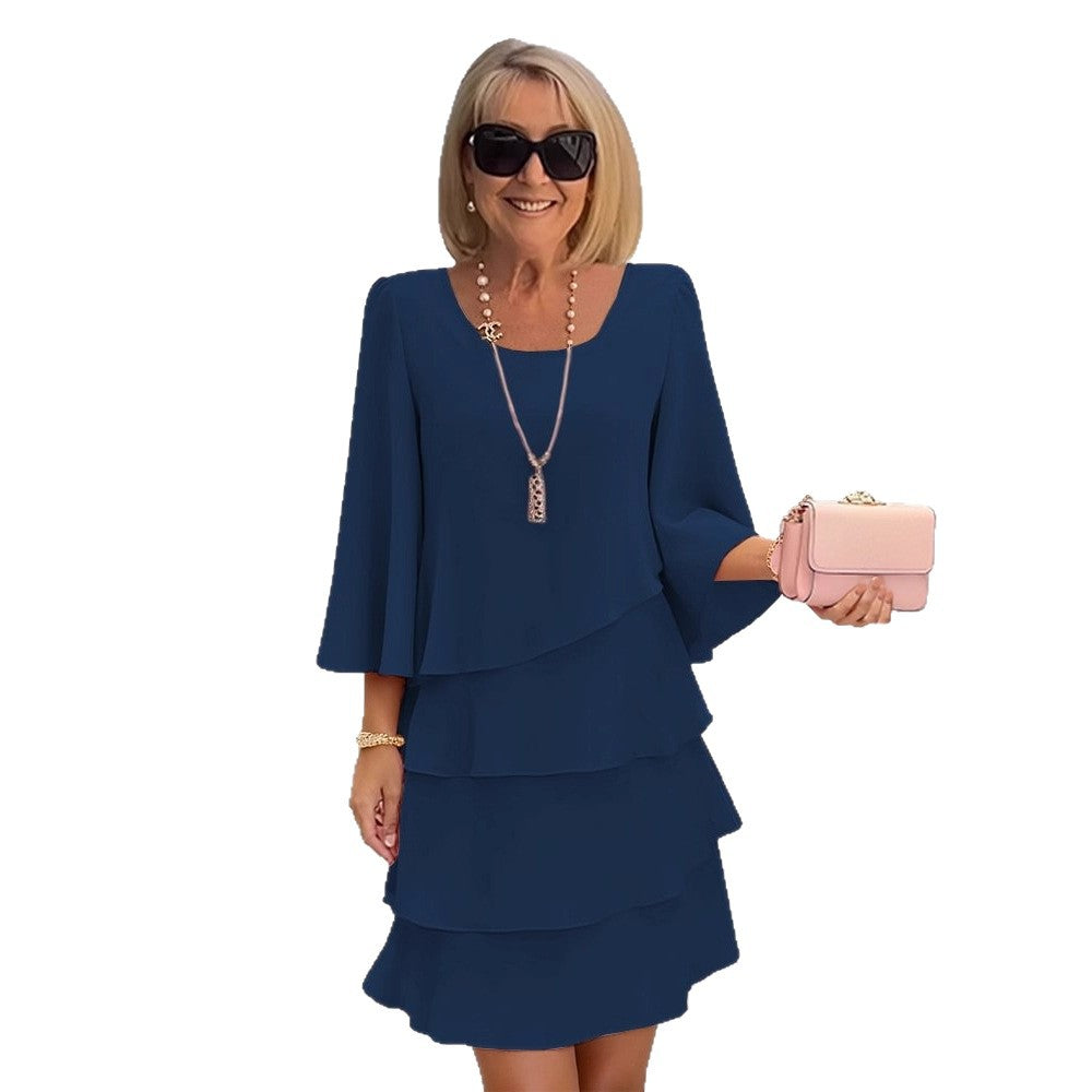 Margaux – Elegantna midi haljina s volanima